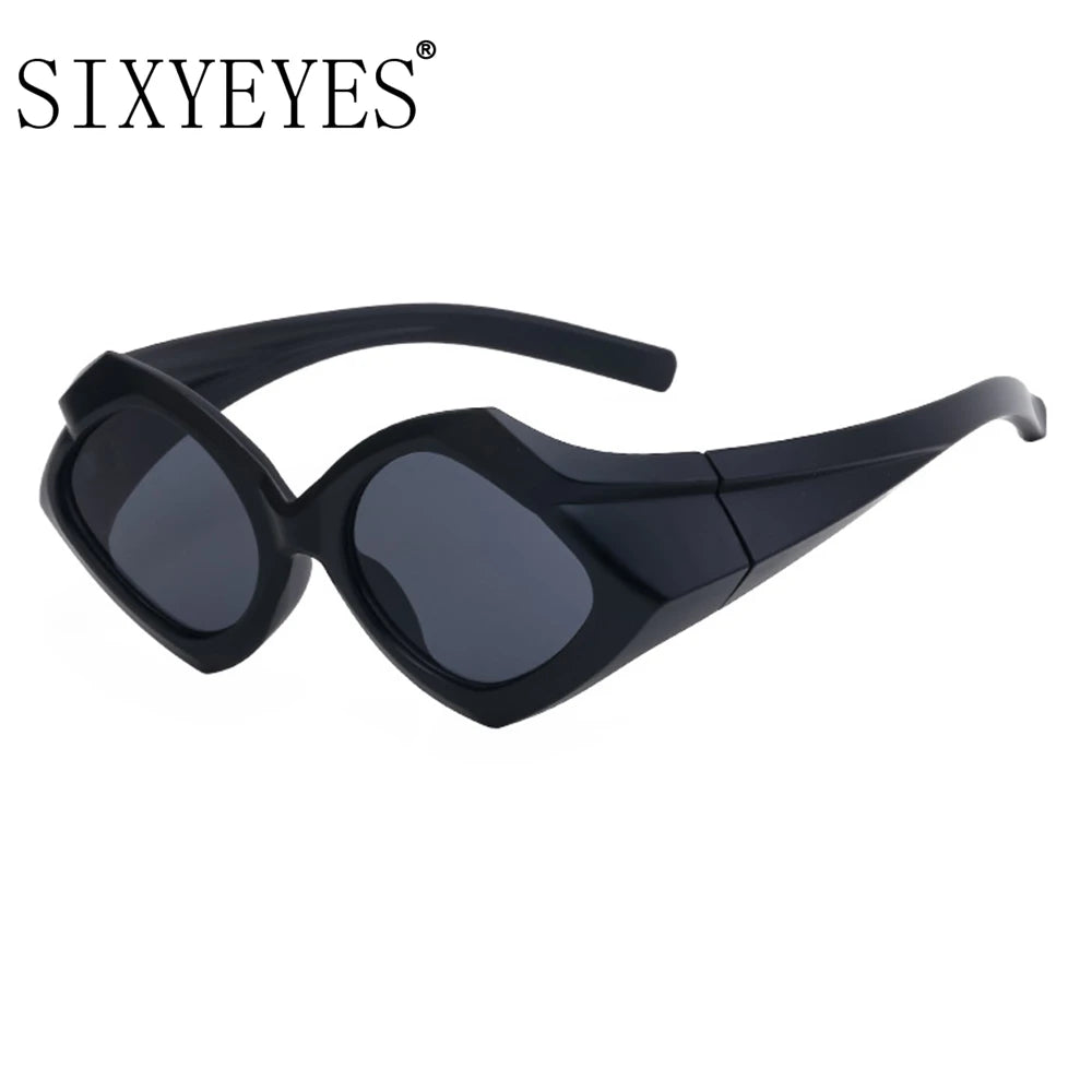 Daringly Darling - Oversized Bold and Daring Luxury Geometric Sunglasses